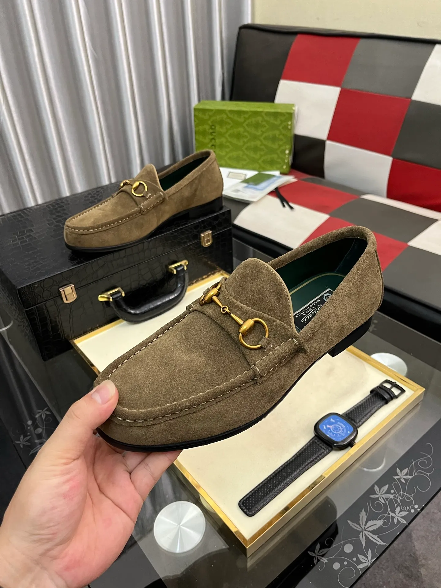 Men's Men's Shoes 💰540⌚️⌚️【GUCCI】The most popular classic Gucci leather shoes. Synchronized with the official website, the upper is made of Italian first-layer cowhide ➕cowhide lining, with unique brand and unique craftsmanship. Highlighting the hot style of the new year. Stop hesitating, stop wandering, get it now. Digital: 38--444️⃣colors available